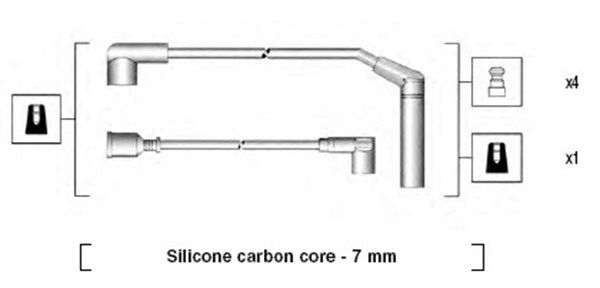 MAGNETI MARELLI Sytytysjohtosarja 941295070879